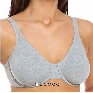 2pc Women cotton stretch extreme comfort bra, size Large, Fruit of the Loom